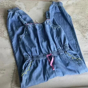 Mini Boden Embroidered Chambray
Jumpsuit /Overalls 11-12Y
